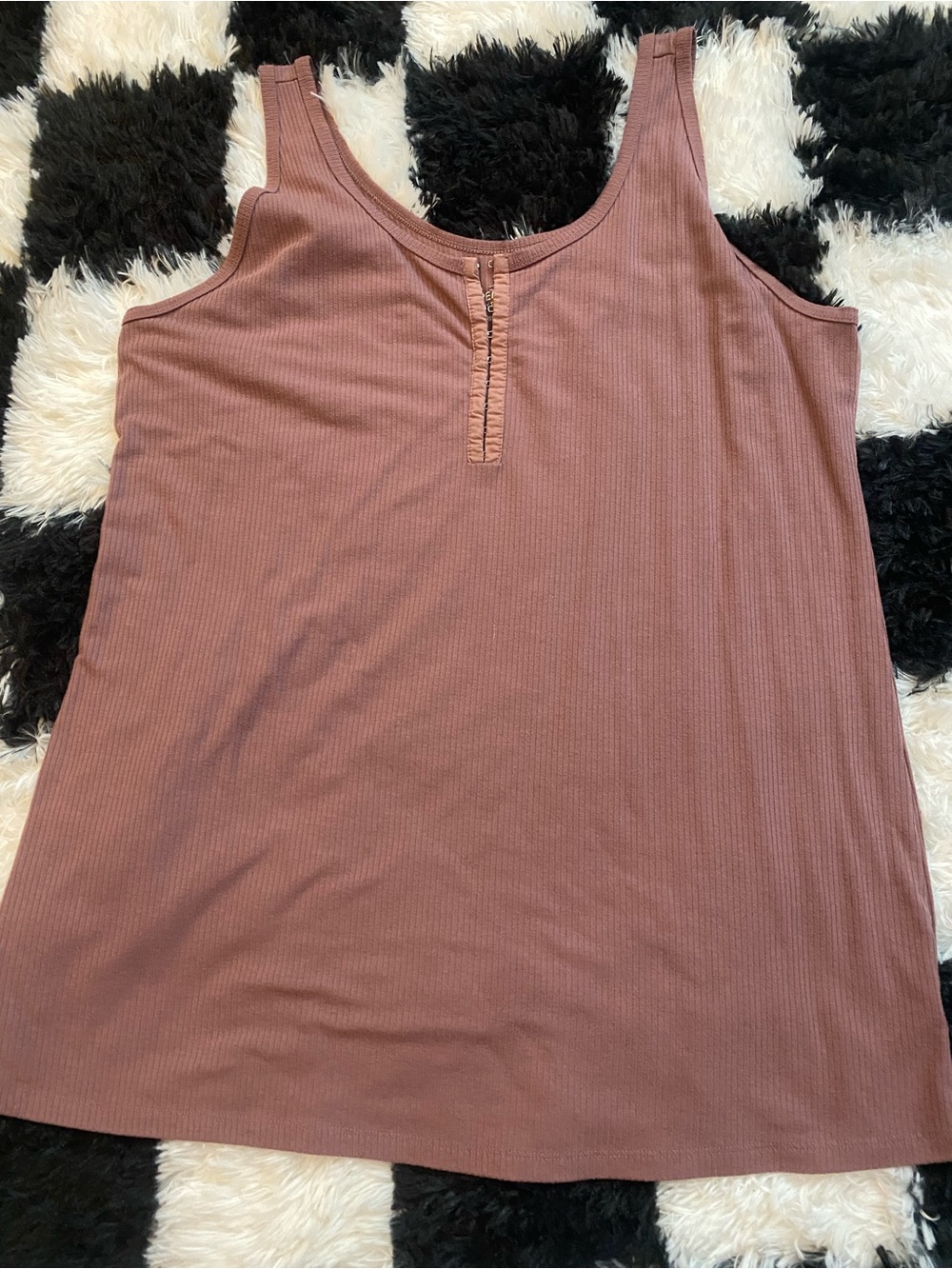 Torrid women’s Ribbed Tank Top in Mauve